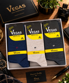 جوراب مردانه ساقدار VEGAS | نخ پنبه هندی
